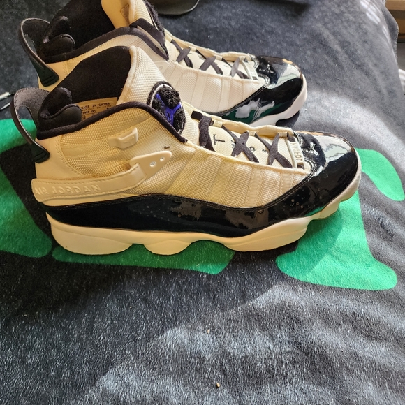 Jordan 6 Ring size 10 white and black Mens or 11 1/5 Women's NO BOX USED - Picture 5 of 10